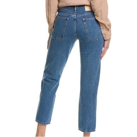 RAG & BONE 32 Maya High Rise Ankle Slim Button Fly Bluebell Cotton Jeans - Picture 2 of 14